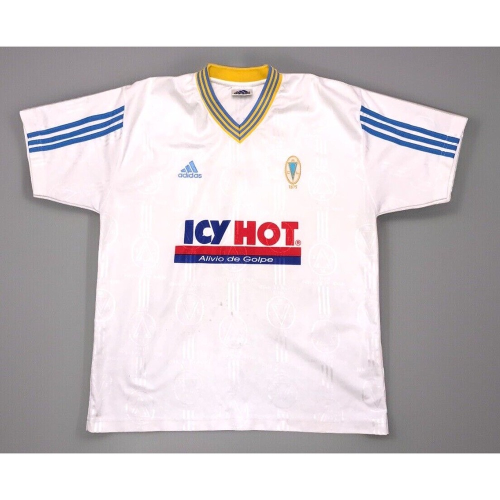 Vintage ADIDAS Club Regatas Lima Peru Jersey Men's L Icy Hot Logo